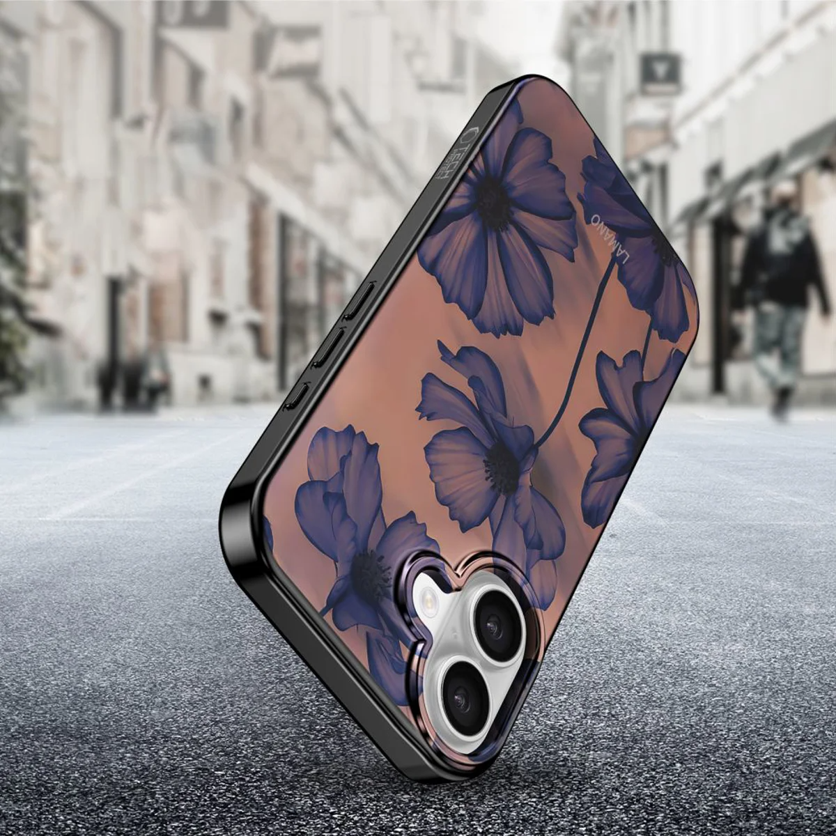 Custodia MagSafe per Apple iPhone 17, Tech-Protect, Lamano Velvet Night, Nera