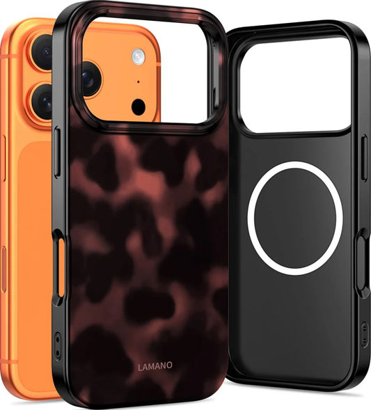 Custodia MagSafe per Apple iPhone 17 Pro Max, Tech-Protect, Lamano Panther, Nera
