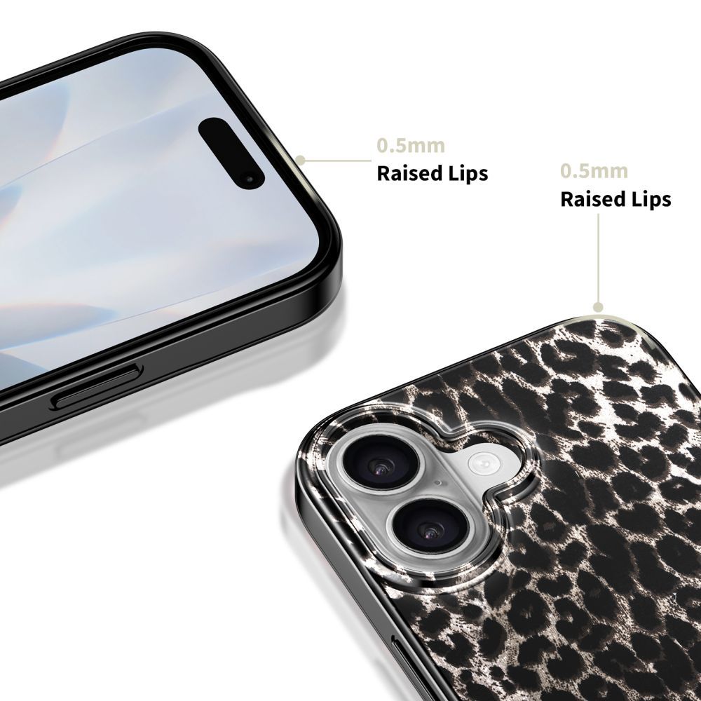 Custodia MagSafe per Apple iPhone 17, Tech-Protect, Lamano Leopard, Nera