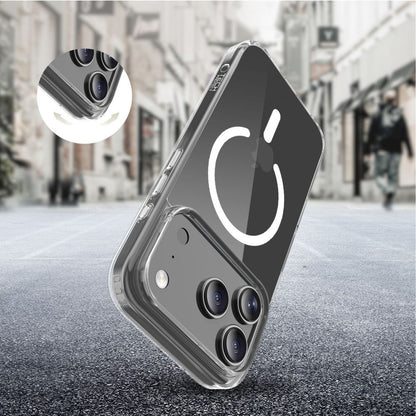 Custodia MagSafe per Apple iPhone 17 Pro, Tech-Protect, Flexair Hybrid CC, Trasparente