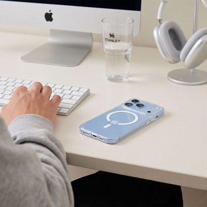 Custodia MagSafe per Apple iPhone 18 Pro / 17 Pro, Tech-Protect, Flexair, Trasparente