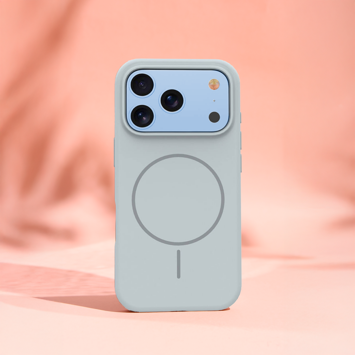 Custodia MagSafe per Apple iPhone 18 Pro Max / 17 Pro Max, OEM, Silicone Sottile, Grigio