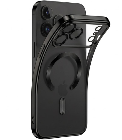 Custodia MagSafe per Apple iPhone 18 Pro / 17 Pro, Tech-Protect, Magflex, Nero Satinato