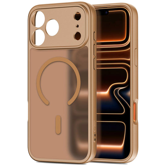 Custodia MagSafe per Apple iPhone 17 Pro Max, Tech-Protect, BasicMag, Marrone Opaco