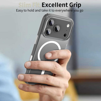 Custodia MagSafe per Apple iPhone 17 Pro, Tech-Protect, Flexair Hybrid CC, Trasparente