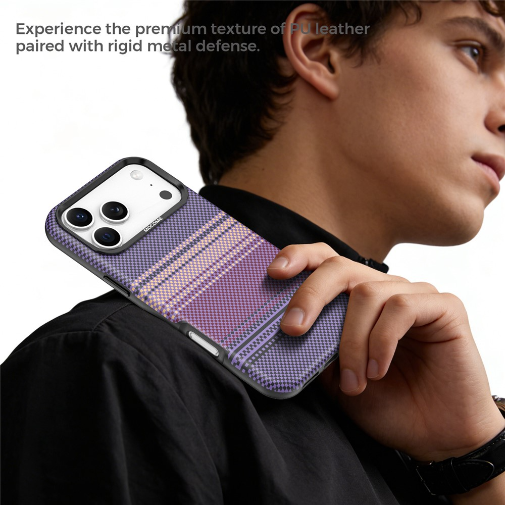 Custodia MagSafe per Apple iPhone 17 Pro Max, OEM, Gradient Rainbow, Viola