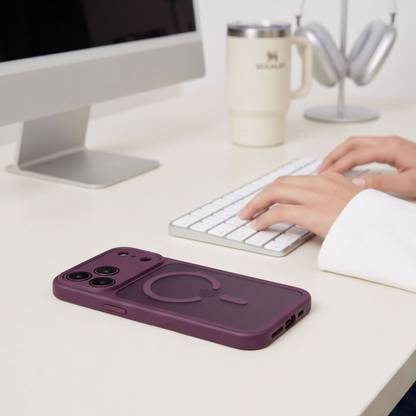 Custodia MagSafe per Apple iPhone 18 Pro / 17 Pro, Tech-Protect, BasicMag, Vinaccia Opaca