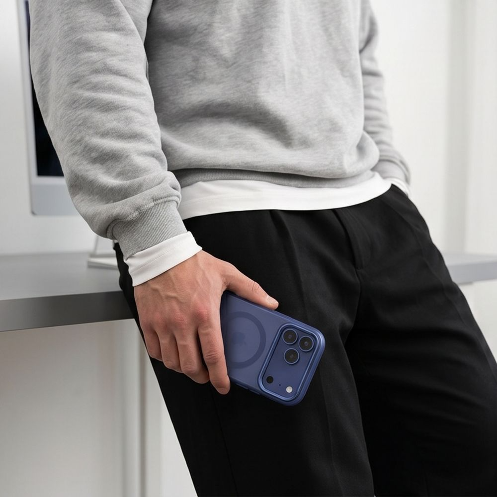 MagSafe Case for Apple iPhone 18 Pro / 17 Pro, Tech-Protect, MagZero, Matte Navy