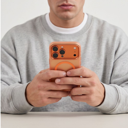 MagSafe Case for Apple iPhone 18 Pro Max / 17 Pro Max, Tech-Protect, MagZero, Matte Orange