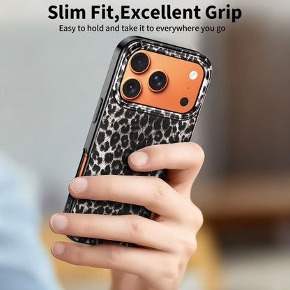 Custodia MagSafe per Apple iPhone 17 Pro, Tech-Protect, Lamano Leopard, Nera