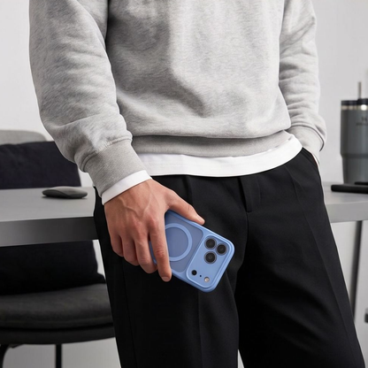 Custodia MagSafe per Apple iPhone 18 Pro / 17 Pro, Tech-Protect, BasicMag, Blu Opaco