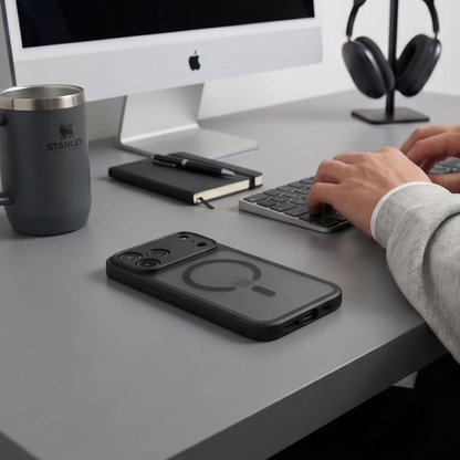 Custodia MagSafe per Apple iPhone 18 Pro Max / 17 Pro Max, Tech-Protect, BasicMag, Nera Opaca