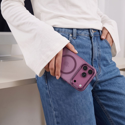 Custodia MagSafe per Apple iPhone 18 Pro / 17 Pro, Tech-Protect, MagZero, Vinaccia Opaca