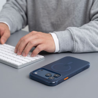 MagSafe Case for Apple iPhone 18 Pro / 17 Pro, Tech-Protect, MagAir CC, Matte Navy