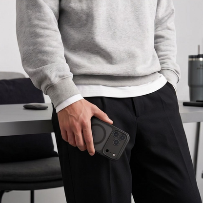 Custodia MagSafe per Apple iPhone 18 Pro Max / 17 Pro Max, Tech-Protect, BasicMag, Nera Opaca