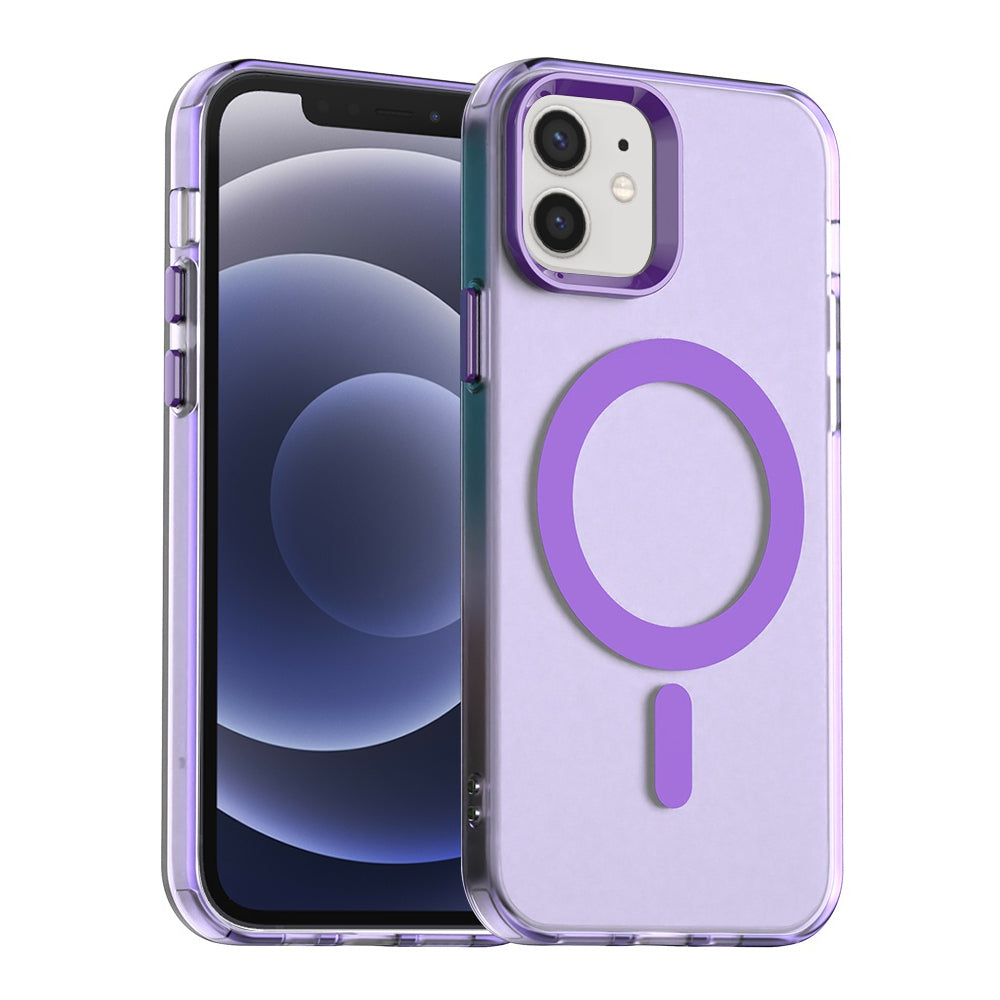 Custodia MagSafe per Apple iPhone 12 / 12 Pro, Techsuit, CandyCase, Viola