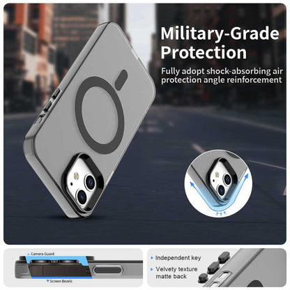 Custodia MagSafe per Apple iPhone 12 / 12 Pro, Techsuit, CandyCase, Nera