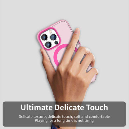 Custodia MagSafe per Apple iPhone 12 Pro Max, Techsuit, CandyCase, Rosa
