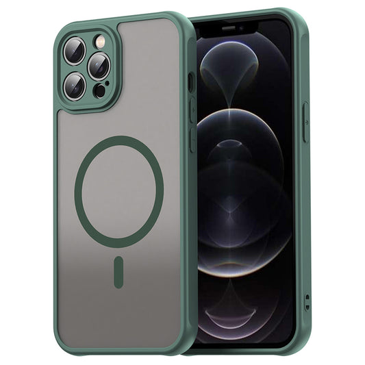 Custodia MagSafe per Apple iPhone 12 Pro Max, Techsuit, HaloFrost II, Verde