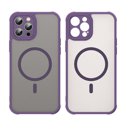 Custodia MagSafe per Apple iPhone 12 Pro, Techsuit, HaloFrost II, Viola