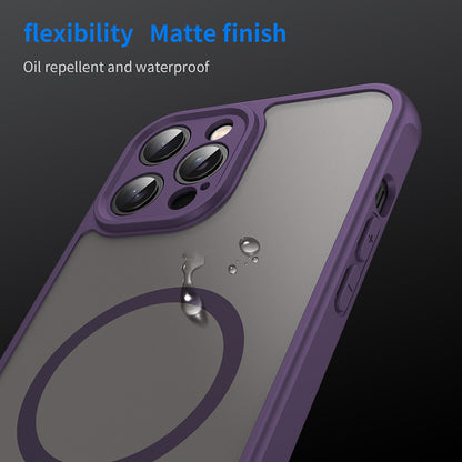 Custodia MagSafe per Apple iPhone 12 Pro, Techsuit, HaloFrost II, Viola