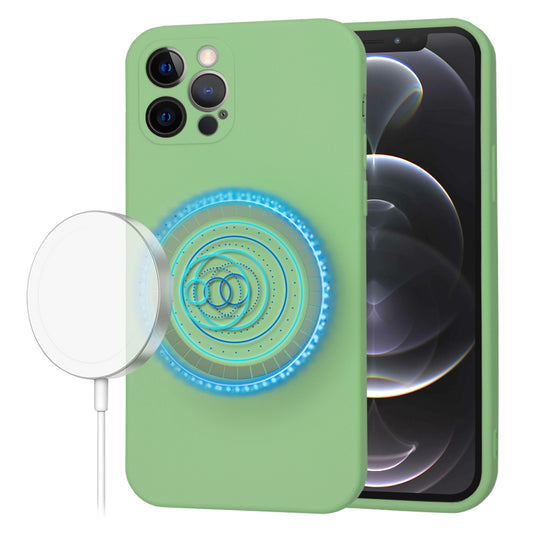 MagSafe Case for Apple iPhone 12 Pro, Techsuit, SoftFlex, Light Green