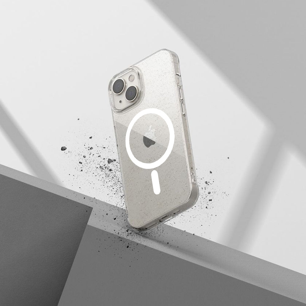 MagSafe Case for Apple iPhone 12 Pro, Techsuit, SparkleSkin, Transparent