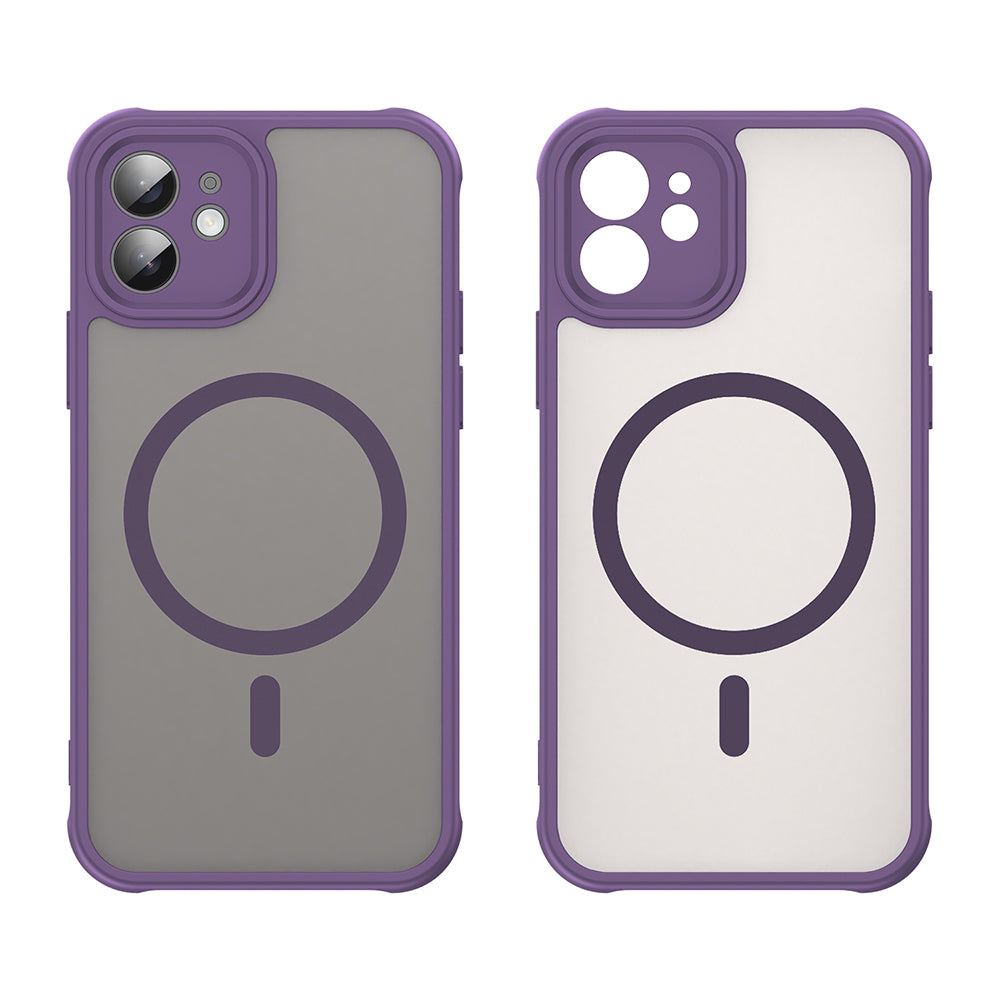 MagSafe Case for Apple iPhone 12, Techsuit, HaloFrost II, Purple