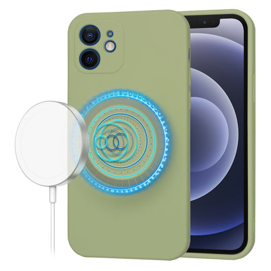 MagSafe Case for Apple iPhone 12, Techsuit, SoftFlex, Matcha