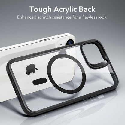 Custodia MagSafe per Apple iPhone 14 / 13, ESR, Classic Hybrid, Nera Trasparente