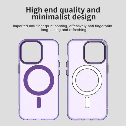 Custodia MagSafe per Apple iPhone 13 Pro Max, Techsuit, CandyCase, Viola