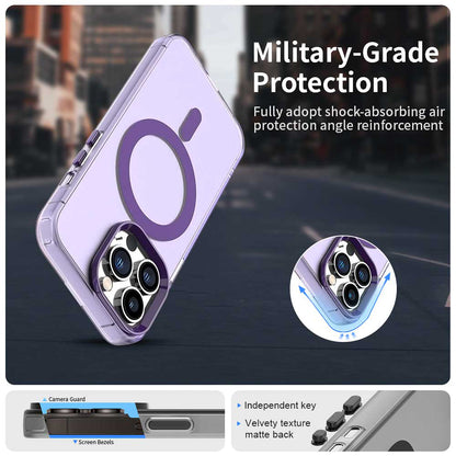 Custodia MagSafe per Apple iPhone 13 Pro Max, Techsuit, CandyCase, Viola