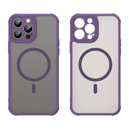 Custodia MagSafe per Apple iPhone 13 Pro Max, Techsuit, HaloFrost II, Viola