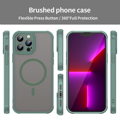 Custodia MagSafe per Apple iPhone 13 Pro Max, Techsuit, HaloFrost II, Verde