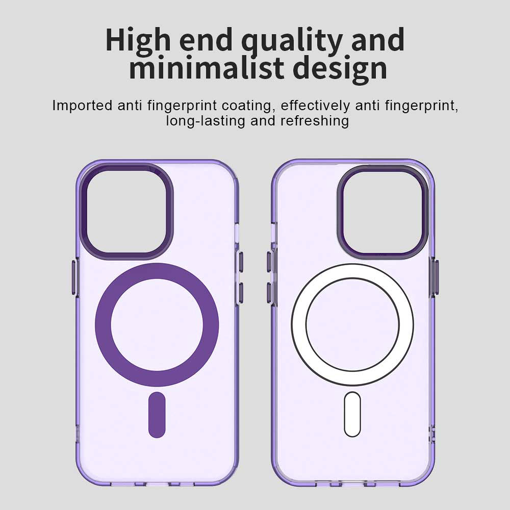 Custodia MagSafe per Apple iPhone 13 Pro, Techsuit, CandyCase, Viola
