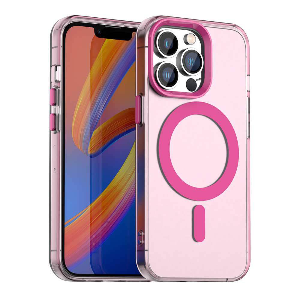 Custodia MagSafe per Apple iPhone 13 Pro, Techsuit, CandyCase, Rosa