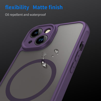 Custodia MagSafe per Apple iPhone 13, Techsuit, HaloFrost II, Viola