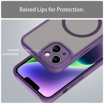 Custodia MagSafe per Apple iPhone 13, Techsuit, HaloFrost II, Viola