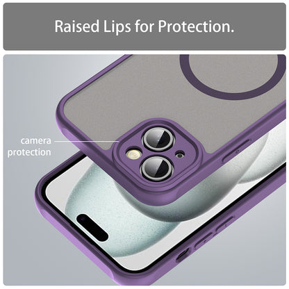 Custodia MagSafe per Apple iPhone 14 Plus, Techsuit, HaloFrost II, Viola