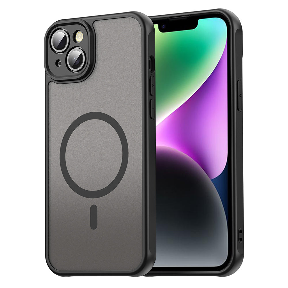 Custodia MagSafe per Apple iPhone 14 Plus, Techsuit, HaloFrost II, Nera