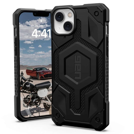 Custodia MagSafe per Apple iPhone 14 Plus, Urban Armor Gear, Monarch Pro Kevlar, Nera