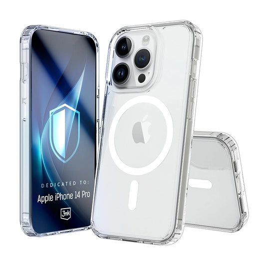 Custodia MagSafe per Apple iPhone 14 Pro, 3MK, Armor MagCase, Trasparente