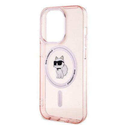 Custodia MagSafe per Apple iPhone 14 Pro, Karl Lagerfeld, IML Choupette, Rosa