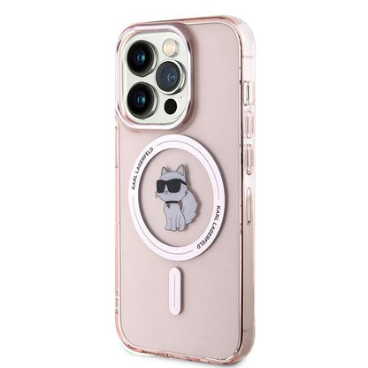 Custodia MagSafe per Apple iPhone 14 Pro, Karl Lagerfeld, IML Choupette, Rosa