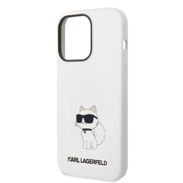 Custodia MagSafe per Apple iPhone 14 Pro, Karl Lagerfeld, Silicone Choupette, Bianca