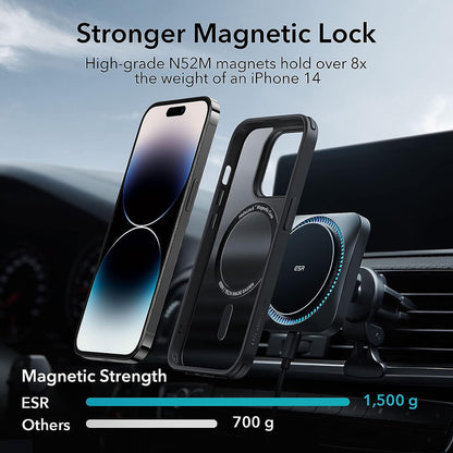 MagSafe Case for Apple iPhone 14 Pro Max, ESR, Classic Hybrid, Matte Black