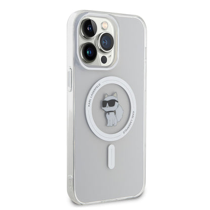 MagSafe Case for Apple iPhone 14 Pro Max, Karl Lagerfeld, IML Choupette, Transparent