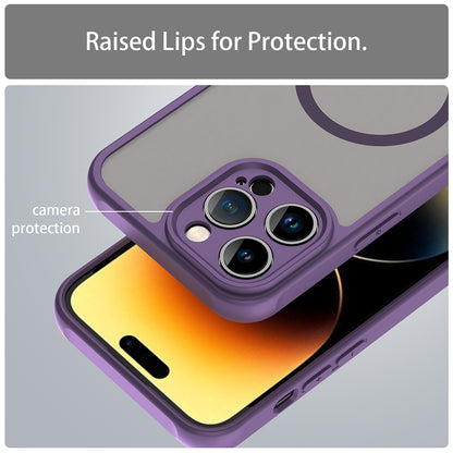 Custodia MagSafe per Apple iPhone 14 Pro Max, Techsuit, HaloFrost II, Viola