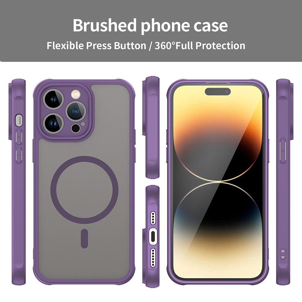 Custodia MagSafe per Apple iPhone 14 Pro Max, Techsuit, HaloFrost II, Viola