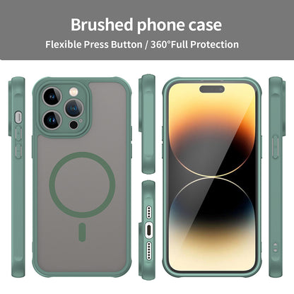 Custodia MagSafe per Apple iPhone 14 Pro Max, Techsuit, HaloFrost II, Verde